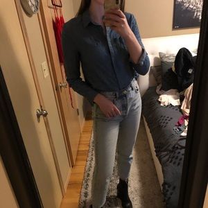 Button down Jean top